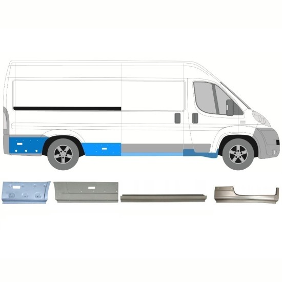 Opravný plech sada na Peugeot Boxer 2006-2026 / Pravá 16803
