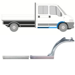 Opravný plech prahu + předního blatníku na Fiat Ducato 1994-2006 / Pravá / Sada 9903