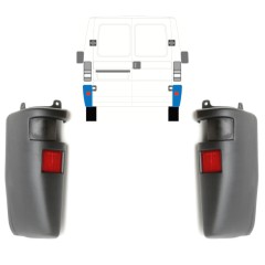 Zadní roh nárazníku na Citroen Jumper 1994-2002 / Levá+Pravá 15313
