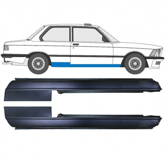 Kompletní práh na BMW 3 E21 1975-1984 / Levá+Pravá / Sada 6408