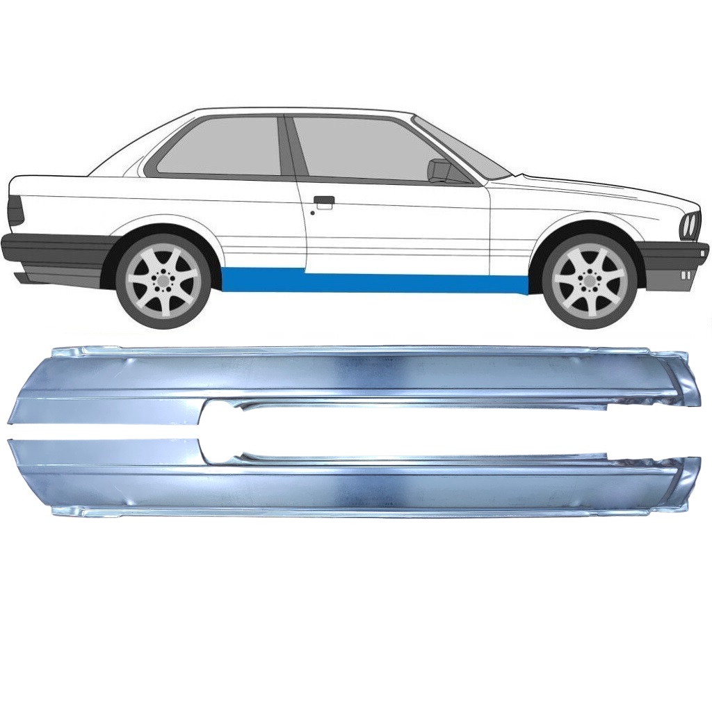 Kompletní Práh Na Bmw 3 E30 1982-1994 / Levá+Pravá / Sada 6377