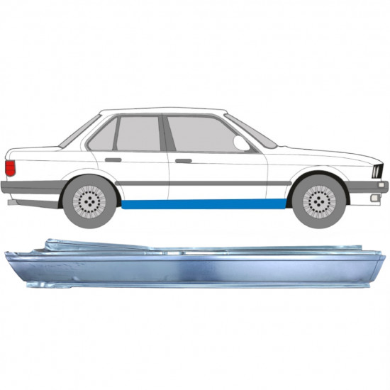 Kompletní práh na BMW 3 E30 1982-1994 / Pravá 9145