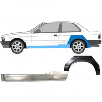 Opravný plech prahu + zadního blatníku na BMW 3 E30 1982-1987 / Levá 11235