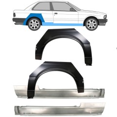 Celý práh + opravný plech zadního blatníku na BMW 3 E30 1982-1987 / Sada 11236