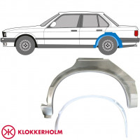 Opravný plech vnitřního + vnějšího zadního blatníku na BMW 3 E30 1982-1987 / Levá / Sada 10858