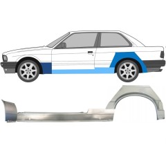 Opravný plech prahu + předního blatníku + zadního blatníku na BMW 3 E30 1987-1994 / Levá / Sada 11512