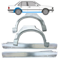 Celý práh + opravný plech zadního blatníku na BMW 3 E30 1987-1994 / Sada 11242