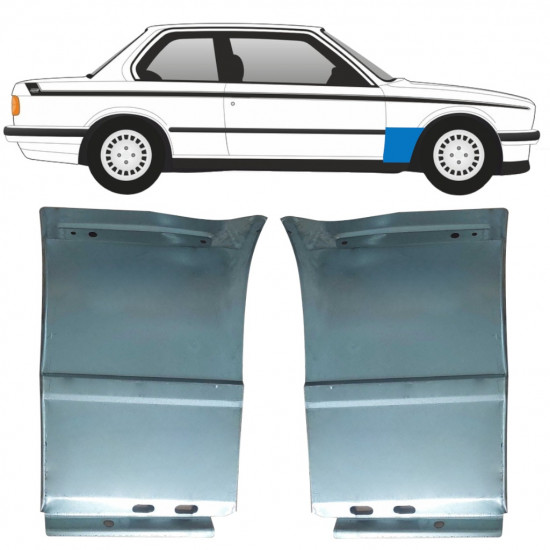 BMW 3 E30 1982-1994 OPRAVA PŘEDNÍHO BLATNÍKU / NASTAVIT