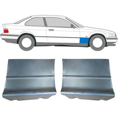 Opravný plech předního blatníku na BMW E36 3 1990-2000 / Levá+Pravá / COUPE / Sada 6209