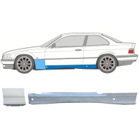 Kompletní práh + opravný plech předního blatníku na BMW 3 E36 1990-2000 / Levá / COUPE / Sada 17022