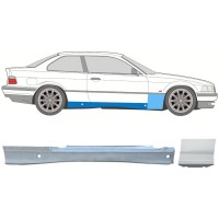 Kompletní práh + opravný plech předního blatníku na BMW 3 E36 1990-2000 / Pravá / COUPE / Sada 17021