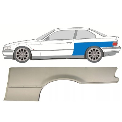 Lem zadního blatníku na BMW 3 E36 1990-2000 / Levá / COUPE 16384