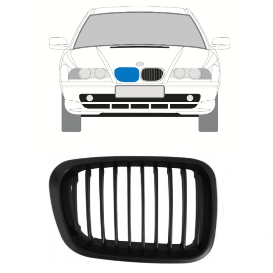 Mřížka na BMW 3 E46 1998-2006 / Pravá 16301