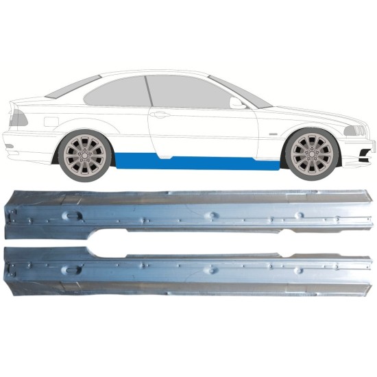 Kompletní práh na BMW 3 E46 1998-2006 / Levá+Pravá / COUPE / Sada 16814