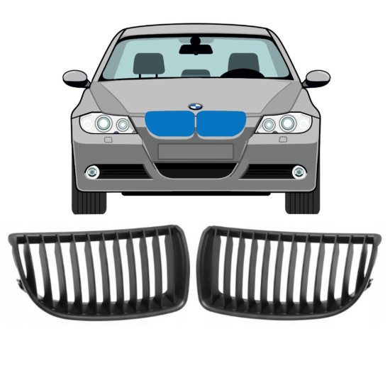 Mřížka na BMW 3 E90 2004-2008 / Levá+Pravá 16309