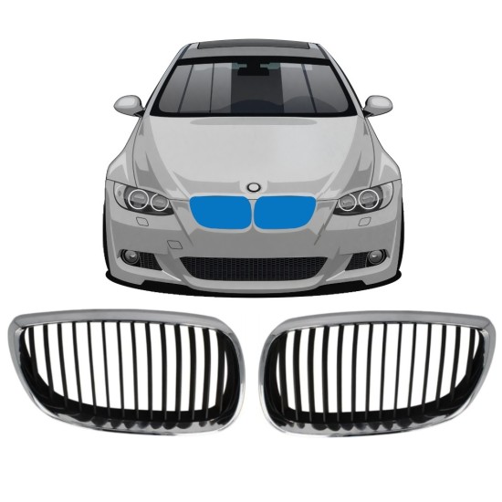 Mřížka na BMW 3 E92/E93 2006-2010 / Levá+Pravá / Sada 16312