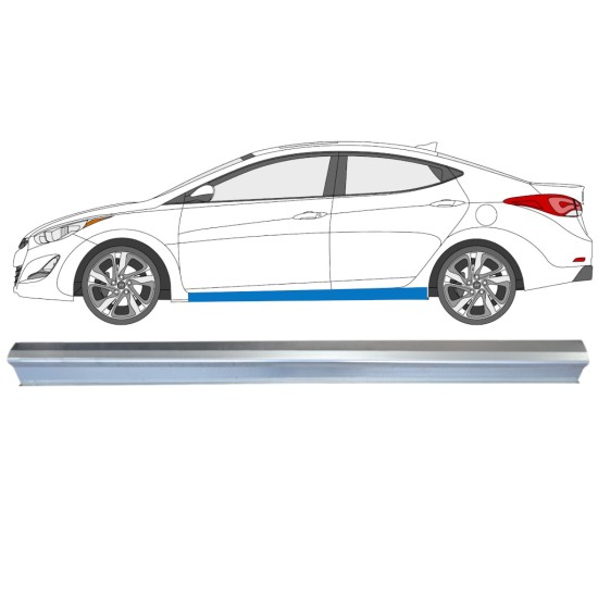 Opravný plech prahu na Hyundai Elantra 2010-2015 / Levá 14935 Opravný plech prahu na Hyundai Elantra 2010-2015 / Levá 14935
