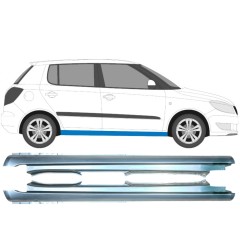 Kompletní práh na Skoda Fabia II 2007-2015 / Levá+Pravá / Sada 10695