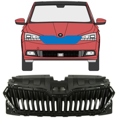 Mřížka na Skoda Fabia 2018-2021 16214