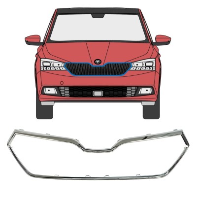 Rámeček masky chladiče na Skoda Fabia 2018-2021 16215