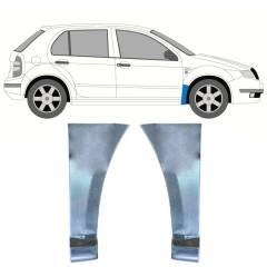 Opravný plech předního blatníku na Skoda Fabia I 1999-2007 / Levá+Pravá / Sada 10595