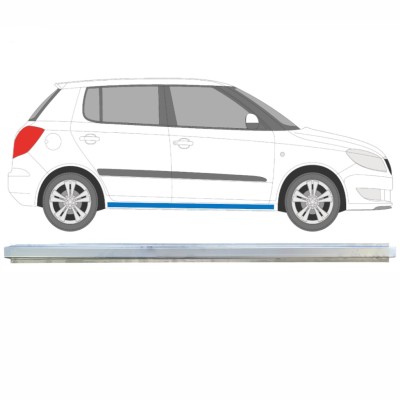 Opravný plech prahu vnitřní na Skoda Fabia II 2007-2015 / Levá = Pravá (symetrická) 16892