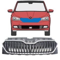 Mřížka na Skoda Fabia 2018-2021 / Sada 7545
