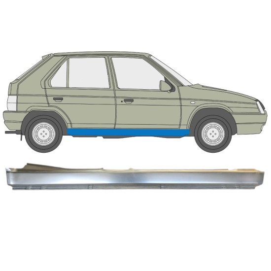 Kompletní práh na Skoda Favorit 1989-1995 / Pravá 14879 Kompletní práh na Skoda Favorit 1989-1995 / Pravá 14879