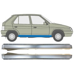 Kompletní práh na Skoda Favorit 1989-1995 / Levá+Pravá / Sada 14881