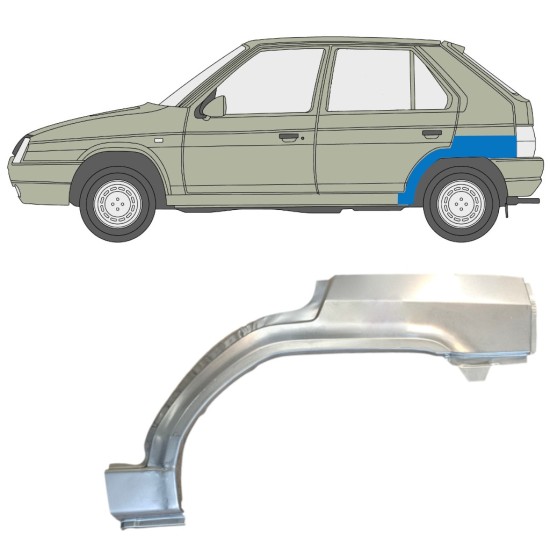 Lem zadního blatníku na Skoda Favorit 1989-1995 / Levá 14883 Lem zadního blatníku na Skoda Favorit 1989-1995 / Levá 14883