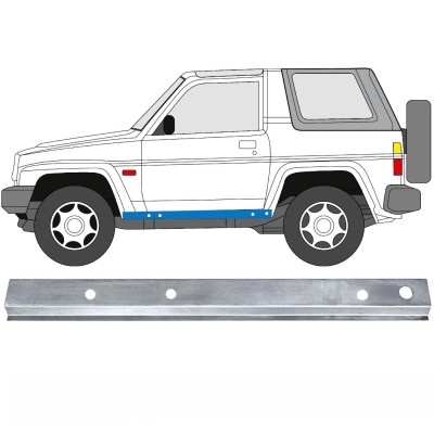 Opravný plech prahu vnitřní na Daihatsu Feroza Rocky Fourtrak 1984-1993 / Levá 17011