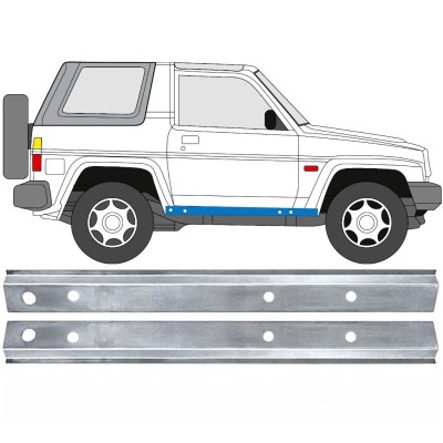 Opravný plech prahu vnitřní na Daihatsu Feroza Rocky Fourtrak 1984-1993 / Levá+Pravá / Sada 17012