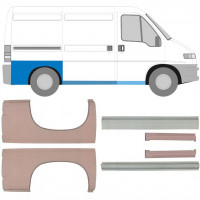 Opravný plech prahu + zadního blatníku na Fiat Ducato Boxer Relay 1994-2006 / SWB / Sada 5582