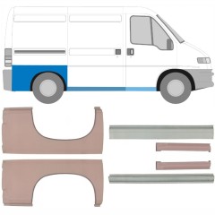 Opravný plech prahu + zadního blatníku na Fiat Ducato 1994-2006 / Sada 5582