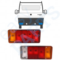 Zadní lampa na Fiat Ducato Boxer Relay 2006-2012 / Levá+Pravá / Sada 9841