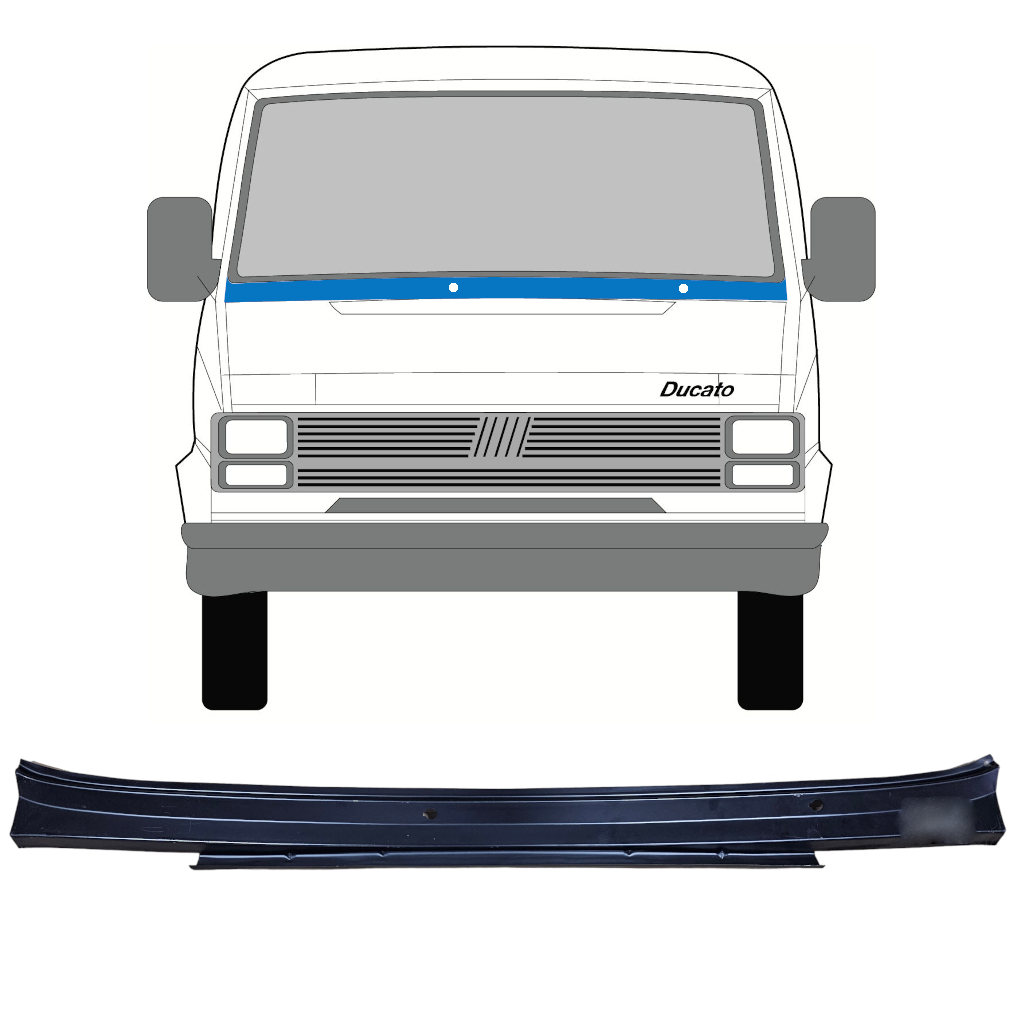 Fiat Ducato / C25 / J5 1981-1994 Přední Přední Sklo Opravný Panel