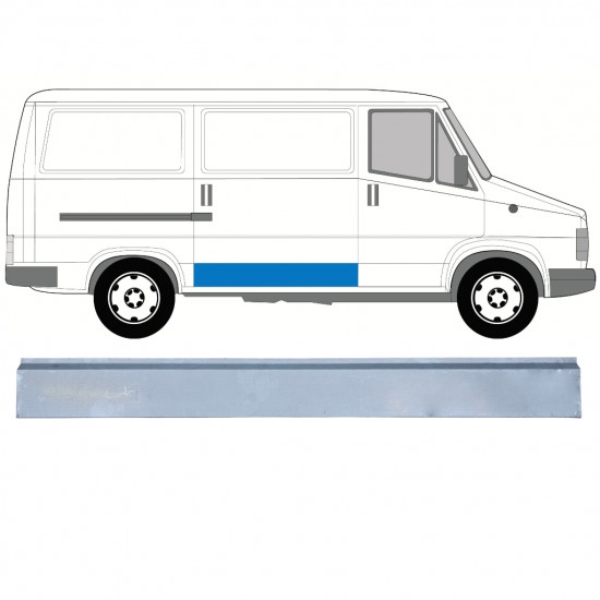 Opravný plech posuvných dveří vnější na Fiat Ducato / C25 / J5 1981-1994 / Pravá 7746