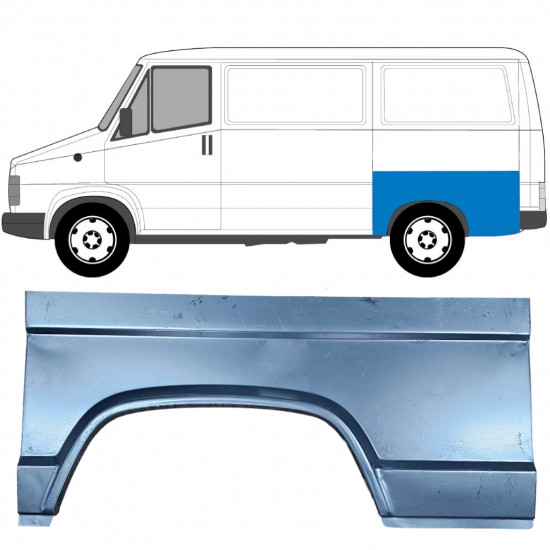 Lem zadního blatníku na Fiat Ducato / C25 / J5 1981-1994 / Levá 6516