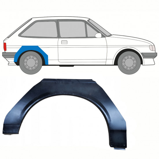 Lem zadního blatníku na Ford Fiesta 1983-1989 / Pravá 8749