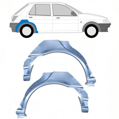 Lem zadního blatníku na Ford Fiesta 1989-1995 / Levá+Pravá / Sada 10526