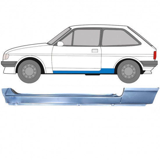 Kompletní práh na Ford Fiesta 1983-1989 / Levá 7343