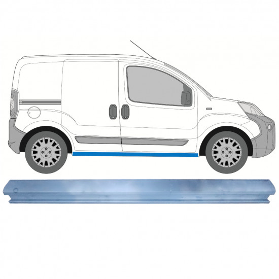 Opravný plech prahu na Fiat Fiorino 2007- / Pravá 7824