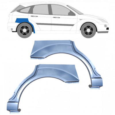 Lem zadního blatníku na Ford Focus 1998-2007 / Levá+Pravá / Sada 6289