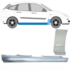 Kompletní práh + opravný plech předního blatníku na Ford Focus 1998-2004 / Pravá / Sada 8733