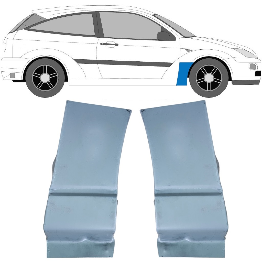 Opravný Plech Předního Blatníku Na Ford Focus 1998-2007 / Levá+Pravá / Sada 9615