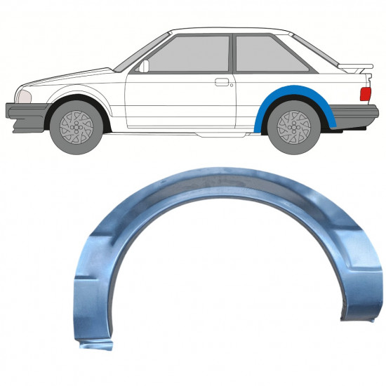 Lem zadního blatníku na Ford Escort 1980-1986 / Levá 7817