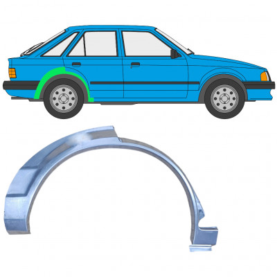 FORD ESCORT 1980-1986 5 DVEŘE PODBĚH ZADNÍHO KOLA OPRAVNÝ PANEL / PRÁVA