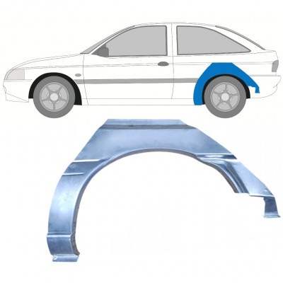 FORD ESCORT 1995-2000 3 DVEŘE PODBĚH ZADNÍHO KOLA OPRAVNÝ PANEL / LEVÝ