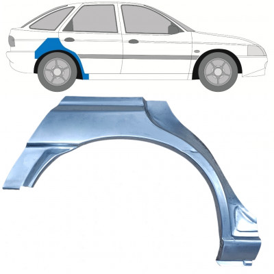 FORD ESCORT 1995-2000 5 DVEŘE PODBĚH ZADNÍHO KOLA OPRAVNÝ PANEL / PRÁVA