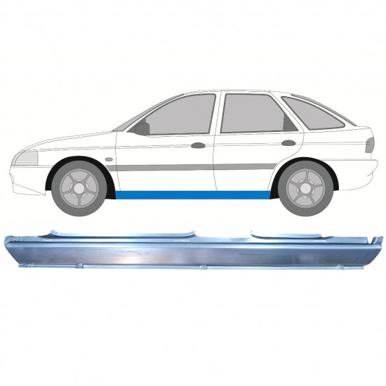 Kompletní práh na Ford Escort 1995-2000 / Levá 8989